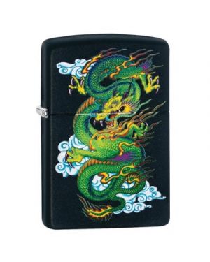 Zippo  Black Matte Dragon