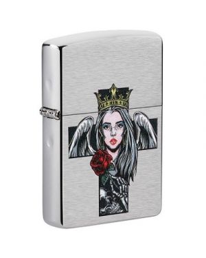 Zippo   Cross, Queen and Skull Design