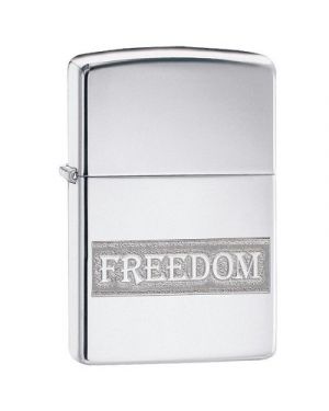 Zippo   Etched Freedom Design