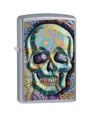 Zippo  Geometric Skull Design