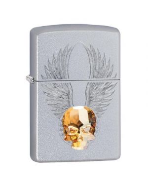 Zippo Gold Skull Design