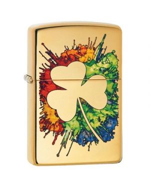 Zippo  Graffiti Clover Design