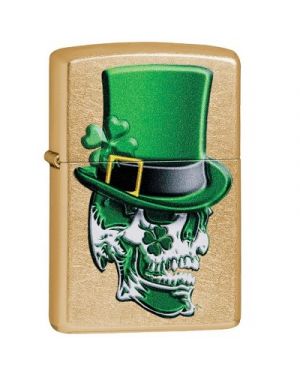 Zippo Irish Skull Design