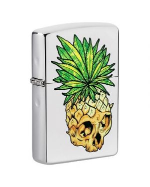 Zippo  Leaf Skull Pineapple Design