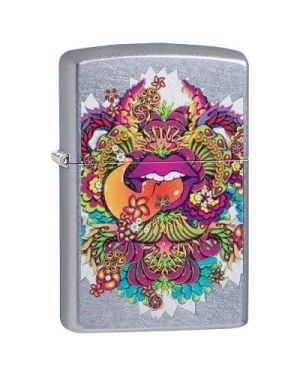 Zippo   Psychedelic Lip Design